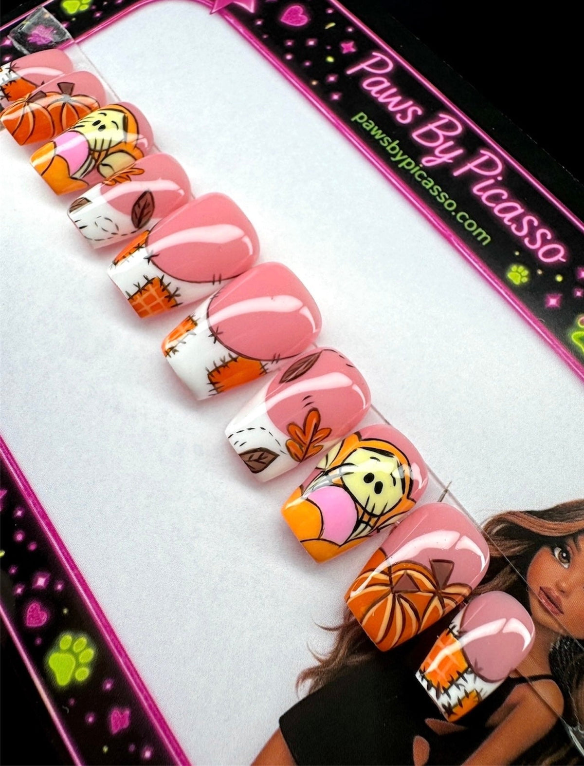 Tiger Patchwork Pumpkin - Paws By Picasso