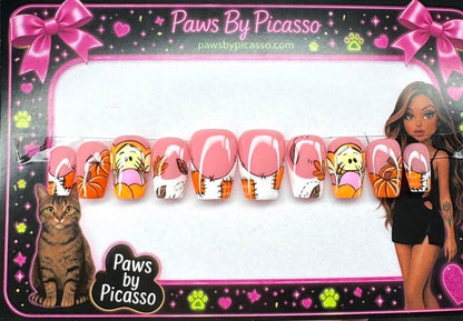 Tiger Patchwork Pumpkin - Paws By Picasso